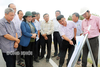 Khảo sát công trình, dự án trọng điểm tại huyện Mỏ Cày Nam, Thạnh Phú