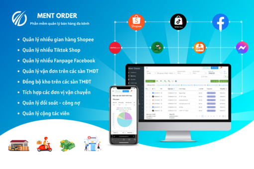Mento phần mềm quản lý bán hàng đa kênh toàn diện