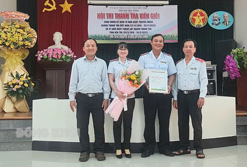 Thanh tra huyện Ba Tri hoàn thành xuất sắc nhiệm vụ