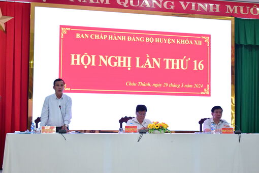 Châu Thành sơ kết tình hình thực hiện Nghị quyết quý I năm 2024