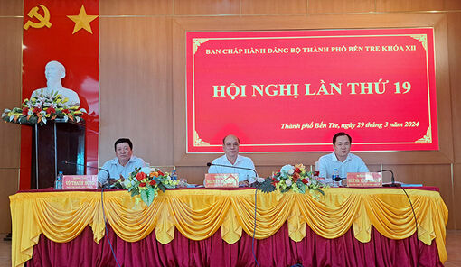 Thành ủy sơ kết tình hình thực hiện Nghị quyết quý I năm 2024