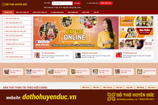 Đồ Thờ Huyền Đức luôn được nhắc đến khi thỉnh lập bàn thờ Thần Tài