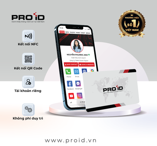 Gặp gỡ tương lai: Thẻ danh thiếp điện tử Pro ID - Điểm khởi đầu của sự chuyển đổi số