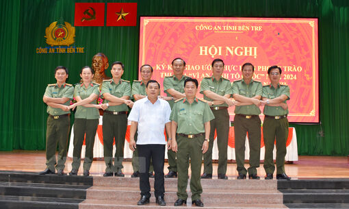 Ký kết giao ước thực hiện phong trào thi đua 'Vì an ninh Tổ quốc' năm 2024