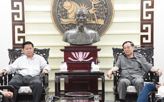 Chủ tịch UBND tỉnh Trần Ngọc Tam tiếp và làm việc với Công ty TNHH Thiên Định