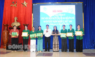 Hội Liên hiệp Phụ nữ huyện Châu Thành sơ kết giữa nhiệm kỳ