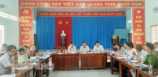 Kiểm tra tiến độ xây dựng nông thôn mới tại các xã huyện Thạnh Phú