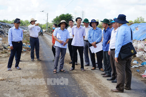 Khảo sát phương án thực hiện hạng mục xử lý môi trường mùa mưa tại bãi rác An Hiệp