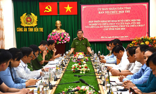 Triển khai Kế hoạch tổ chức Hội thi nghiệp vụ chữa cháy và cứu nạn, cứu hộ