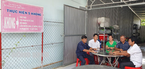 Mô hình Tổ nhân dân tự quản “5 không” ở thị trấn Ba Tri