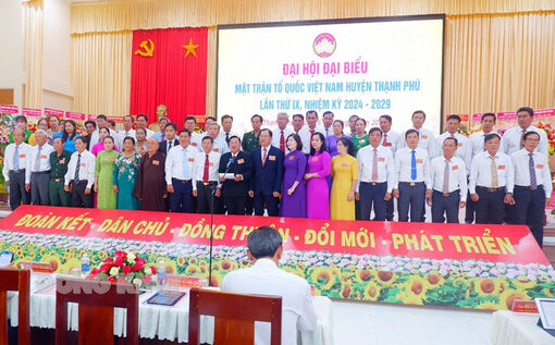 Thạnh Phú tổ chức thành công Đại hội Đại biểu MTTQ Việt Nam huyện nhiệm kỳ 2024 - 2029