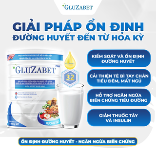 Gluzabet - Giải pháp dinh dưỡng toàn diện cho người tiểu đường