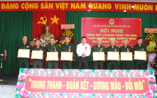 Hội Cựu chiến binh TP. Bến Tre tổng kết phong trào thi đua “Cựu chiến binh gương mẫu” giai đoạn 2019 - 2024