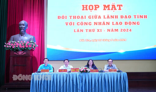 Họp mặt đối thoại gữa lãnh đạo tỉnh với công nhân lao động lần thứ XI năm 2024