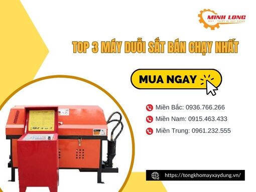 Top 3 các loại máy duỗi sắt phổ biến, bán chạy nhất trên thị trường hiện nay