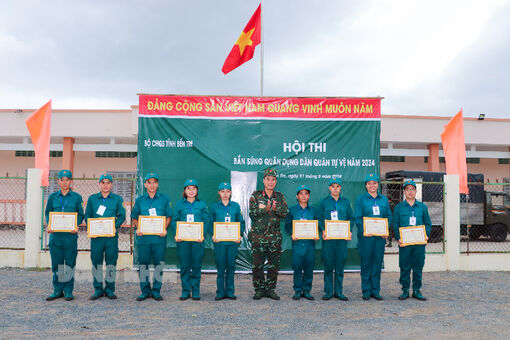 Hội thi bắn súng quân dụng dân quân tự vệ năm 2024 Hội thi bắn súng quân dụng dân quân tự vệ năm 2024