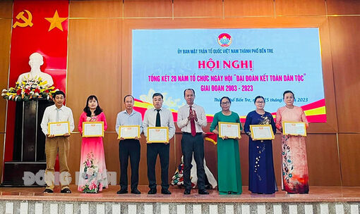Ủy ban MTTQ Việt Nam TP. Bến Tre - Dấu ấn nổi bật qua một nhiệm kỳ
