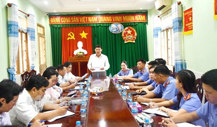 Giám sát Viện Kiểm sát nhân dân huyện Châu Thành về công tác thực hành quyền công tố