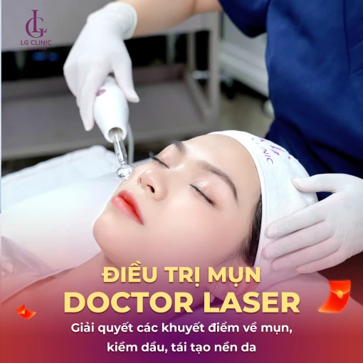 Liệu trình trị mụn Doctor Laser chuẩn y khoa tại LG Clinic