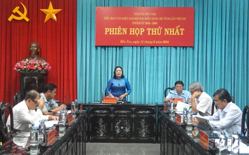 Tiểu ban Văn kiện Đại hội XII Đảng bộ tỉnh, nhiệm kỳ 2025 - 2030 họp phiên thứ nhất