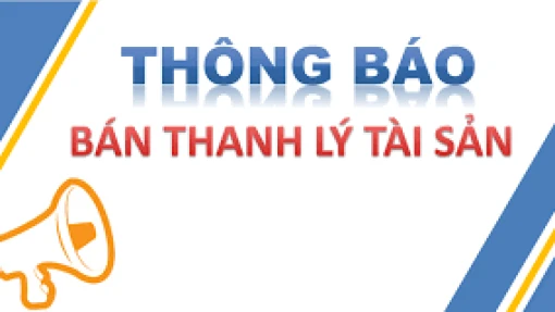 Thông báo bán tài sản thanh lý xe ô tô chuyên dùng