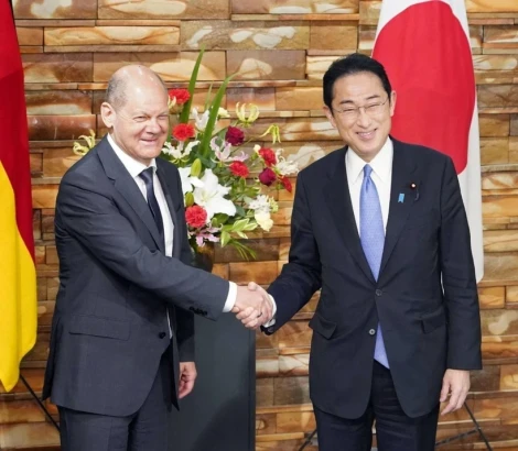 Nhật Bản-Đức nhất trí tăng cường hợp tác an ninh ở Ấn Độ Dương-Thái Bình Dương