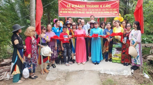 Khánh thành cầu giao thông tại xã Mỹ Hòa