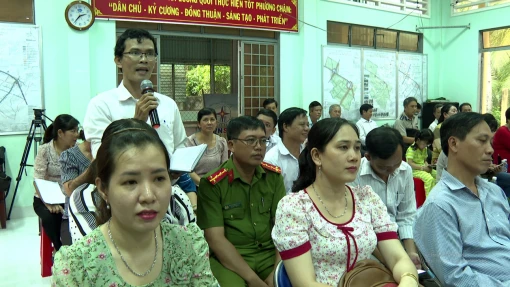 Đoàn đại biểu Quốc hội tỉnh tiếp xúc cử tri huyện Giồng Trôm