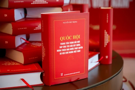 Ra mắt sách của Tổng Bí thư Nguyễn Phú Trọng về Quốc hội
