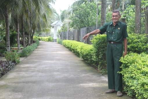 Cựu chiến binh Đoàn Văn Hớn điển hình tham gia các phong trào của địa phương