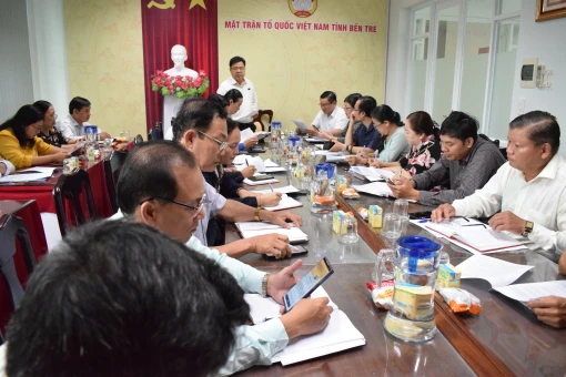 MTTQ Việt Nam tỉnh họp dư luận xã hội và tình hình tôn giáo tháng 7-2024