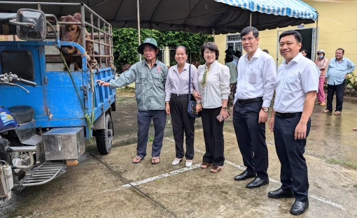 Trao tặng bò giống cho gia đình chính sách có hoàn cảnh khó khăn xã Phong Nẫm
