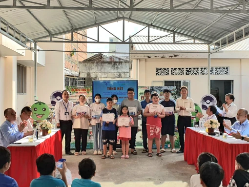 Thư viện Nguyễn Đình Chiểu tổng kết khóa học ứng dụng phần mềm thiết kế Canva cho thiếu nhi