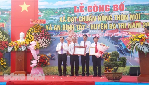 Lễ công bố xã An Bình Tây đạt chuẩn xã nông thôn mới Lễ công bố xã An Bình Tây đạt chuẩn xã nông thôn mới