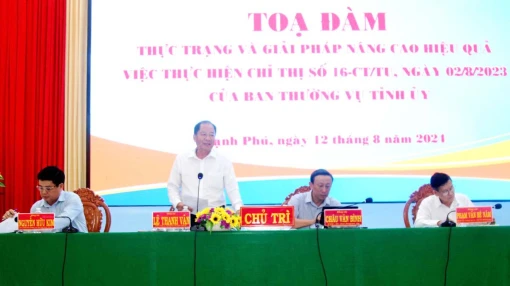 Tọa đàm giải pháp nâng cao hiệu quả việc thực hiện Chỉ thị số 16-CT/TU của Ban Thường vụ Tỉnh ủy Tọa đàm giải pháp nâng cao hiệu quả việc thực hiện Chỉ thị số 16-CT/TU của Ban Thường vụ Tỉnh ủy