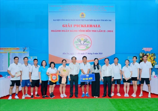 Khai mạc Giải Pickleball ngành ngân hàng tỉnh Bến Tre lần thứ 2 năm 2024