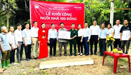 Viettel hỗ trợ “Ngôi nhà 100 đồng”
