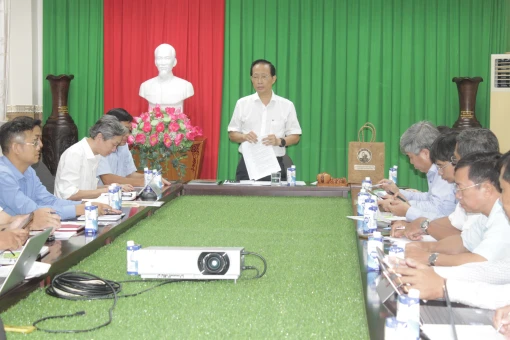 Họp báo cáo tiến độ chung kế hoạch tổ chức Hội nghị xúc tiến đầu tư tỉnh