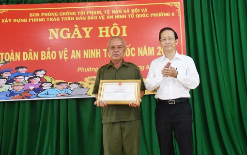 Họp mặt kỷ niệm Ngày hội toàn dân bảo vệ an ninh Tổ quốc năm 2024 tại Phường 6