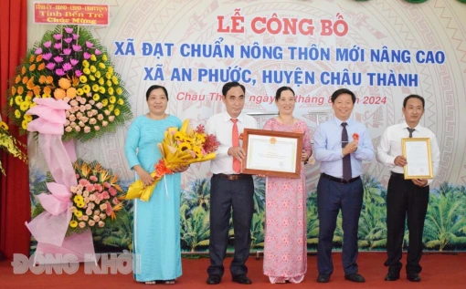 Công bố xã An Phước (Châu Thành) đạt chuẩn nông thôn mới nâng cao