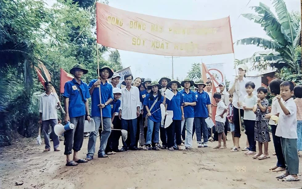 Tuyên truyền phòng chống bệnh sốt xuất huyết.