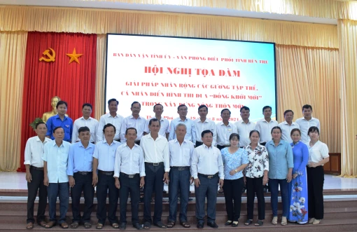 Giải pháp nhân rộng các gương tập thể, cá nhân điển hình trong thi đua “Đồng khởi mới” xây dựng nông thôn mới” năm 2024