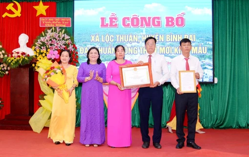 Lộc Thuận (Bình Đại) đạt chuẩn nông thôn mới kiểu mẫu