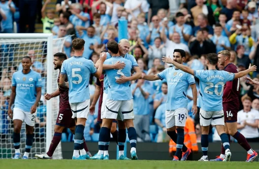 Man City thắng tưng bừng Ipswich Town, MU thất bại cay đắng trước Brighton