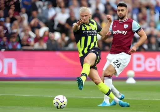 Haaland lập hat-trick giúp Man City đại thắng West Ham