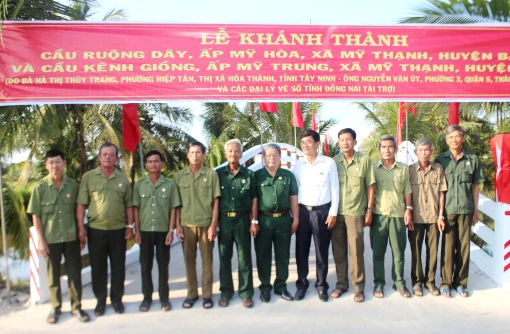 Hội Cựu chiến binh huyện Ba Tri điển hình trong đóng góp xây dựng quê hương