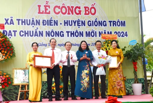 Thuận Điền đạt chuẩn xã nông thôn mới