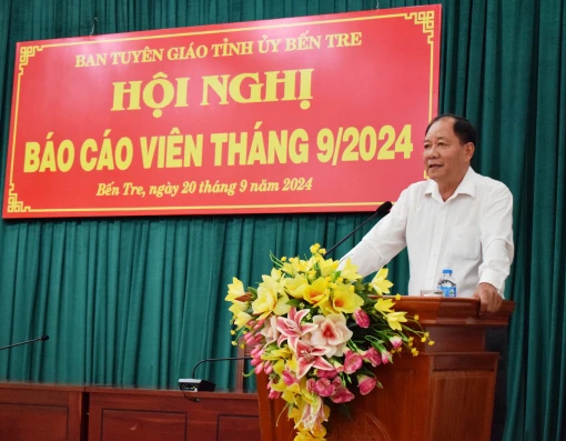 Hội nghị báo cáo viên trực tuyến tháng 9-2024