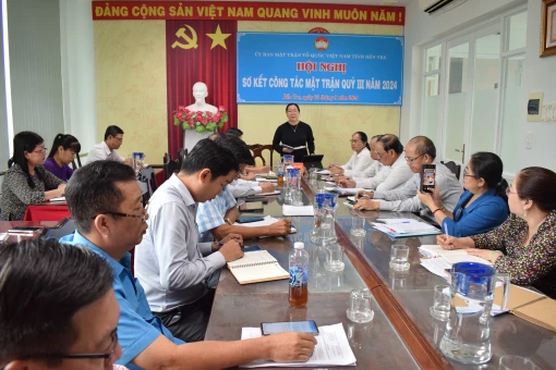 Sơ kết công tác Mặt trận quý III-2024
