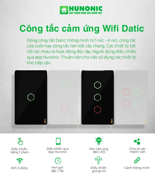 Tại sao công tắc cảm ứng của Hunonic được ưa chuộng?